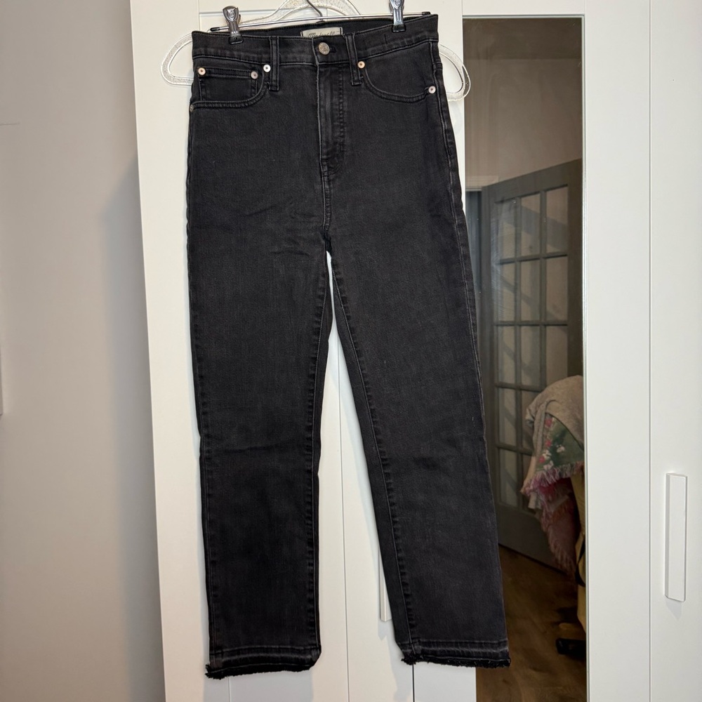 Madewell Black Denim Jeans Classic Straight